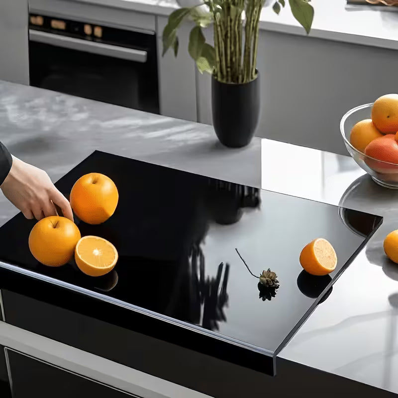 1pc Large Black High-Tenacity Cutting Board