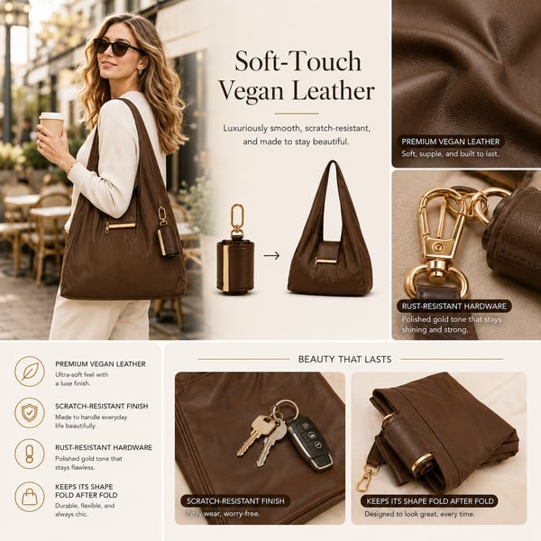 ✨ ToworkactTM Foldable Shopping Bag Keychain Eco-Friendly Reusable Tote Bag